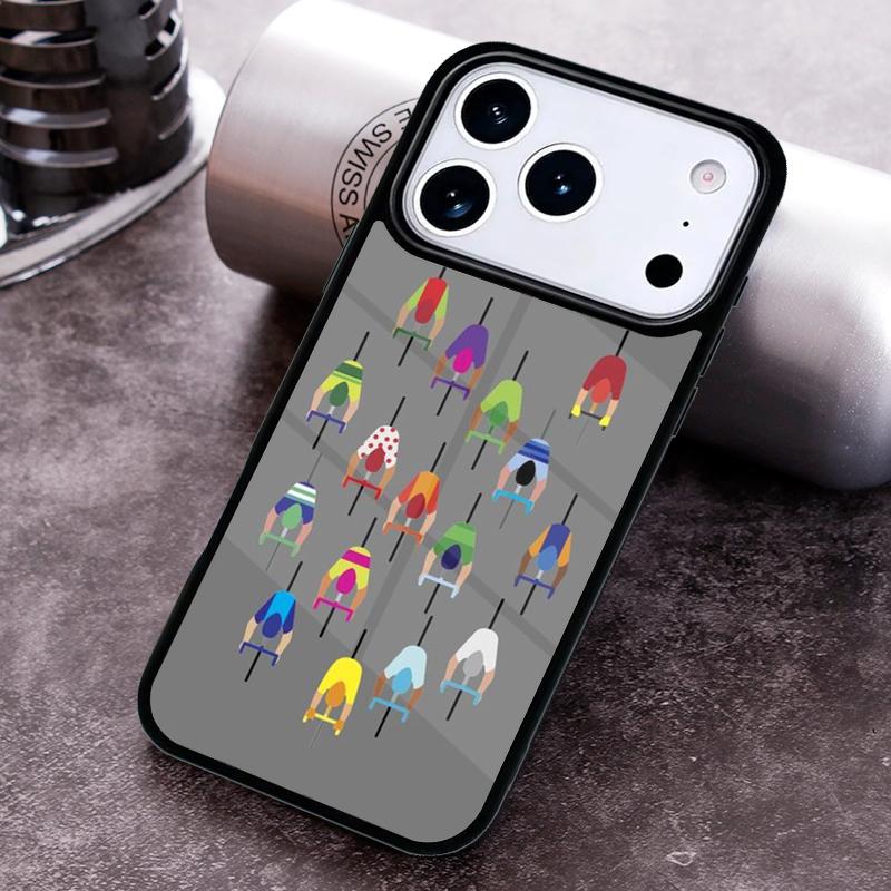 

Mountain Bikes Cycling Phone Case for iPhone 17 16 15 Pro Max Air 14 13 12 11 Plus Shockproof Capa Cover iPhone17