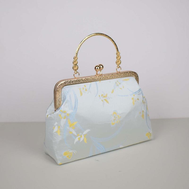 Handgefertigte Stoff Chinesische Goldtasche tragbare Messenger-Kette Schneiden Salon Teambuilding-Klasse Lehrmaterialtasche