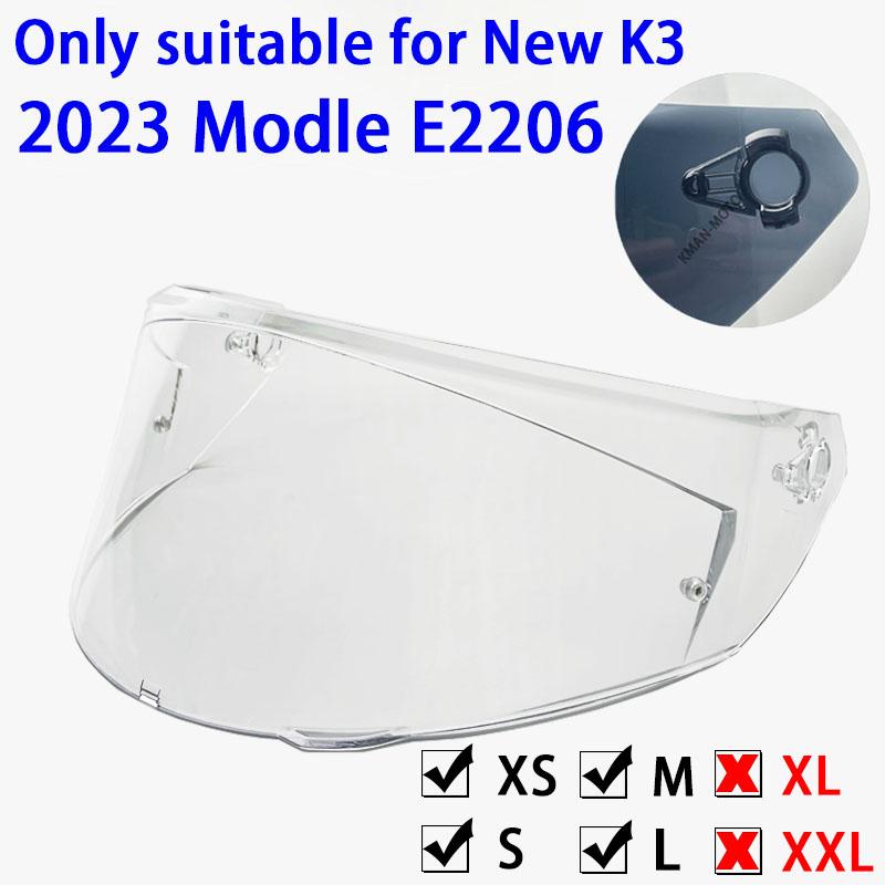 Visiera per Casco AGV K3 Nuovo Modello E2206 Occhiali per Casco da Moto Lente per Casco da Moto accessori moto
