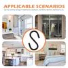 100 Pcs Silver Heavy Duty Metal S Hooks Iron Storage Hanging Small Home Wardrobe Bathroom Kitchen Reliable Hook Hat