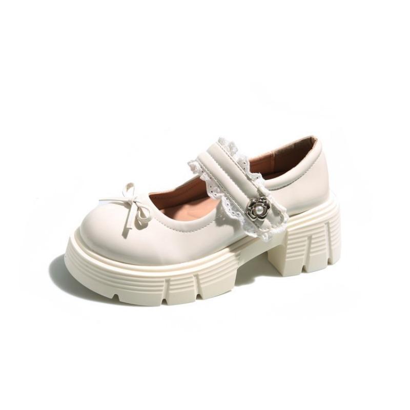 

Модные универсальные туфли-лоферы на толстой подошве, женские летние новинки на липучке 40