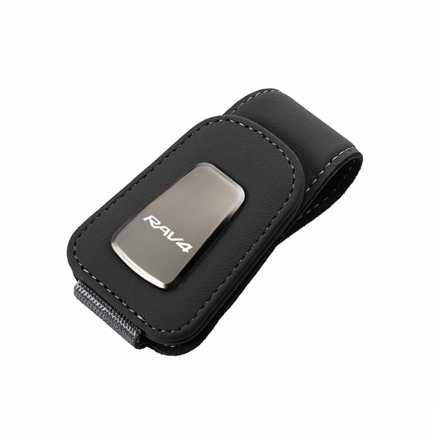 

InnoWave Автомобильный держатель для очков на солнцезащитном козырьке, Совместимый с RAV4 Love Four Кожаный автомобильный держатель для очков, чёрный