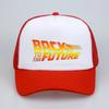 Back To The Future baseball cap Summer Cool Mesh Breathable trucker caps Unisex adjustable snapback hats bone