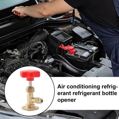 AC Refrigerant Can Tap Refrigerant Bottle Opener Adapter Fittings Valve Tool For Automotive Air Conditioning Systems Recharging