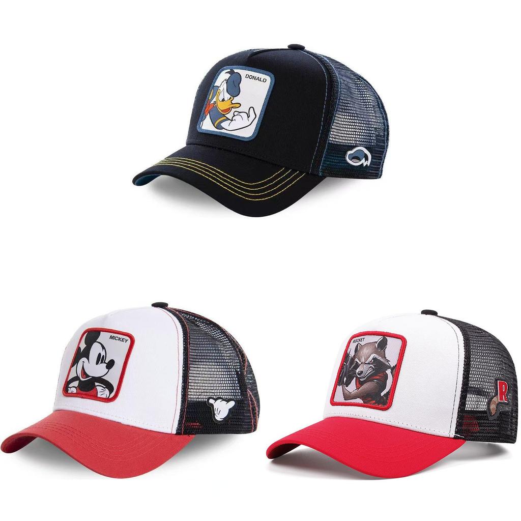Mickey Mouse Embroidered Baseball Cap With Breathable Mesh For Summer Outdoor Activities