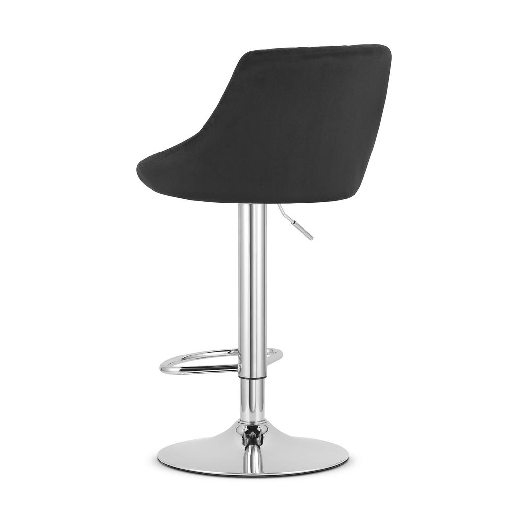 KAST Stool - Black Velvet / Chrome Base X 2