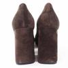 Pristine BOTTEGAVENETA pumps TOWER Chunky heel  Brown Suede leather Women 38 Used