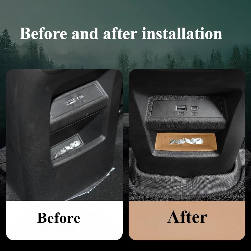 For BYD Song L Dmi Rear Storage Box Car Interior Second Row Storage Special Product Car Armrest Box Modification Accessories