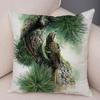 Birds And Flowers Double-sided Printed Pillow Cover Short Plush Suitable Living Rooms Bedrooms Sofas Throw Cushion Cover