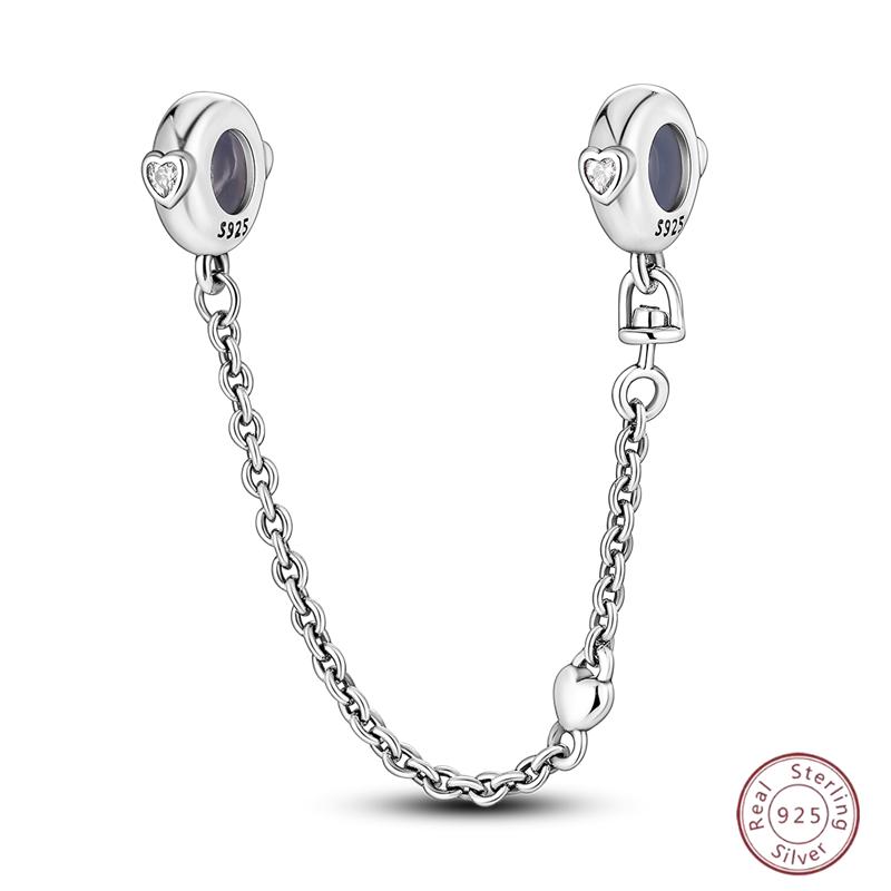 Copper Safety Chain Rainbow Flower Inlaid Zirconia Beads Suitable For Original Bracelet Bracelet Diy Jewelry