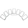 7pcs/set Front Bumper Grille Grill Inserted Ring Trim Cover ABS Plastic For 2014 2015 2016 Jeep Grand Cherokee Car Accessories