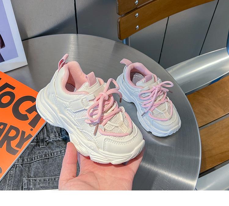 

Girls dad shoes 2025 new spring and autumn children s shoes mesh sports shoes spring and autumn women s treasure breathable casual shoes 26