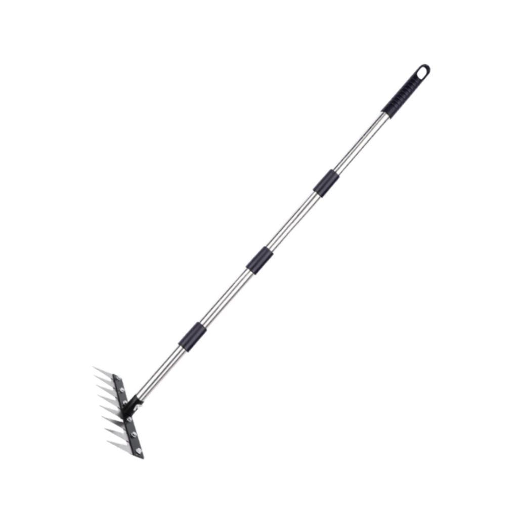 Heavy Duty Yard Garden Hoe Weeding Rake Steel Agricultural Tiller for Garden Maintenance and Planting