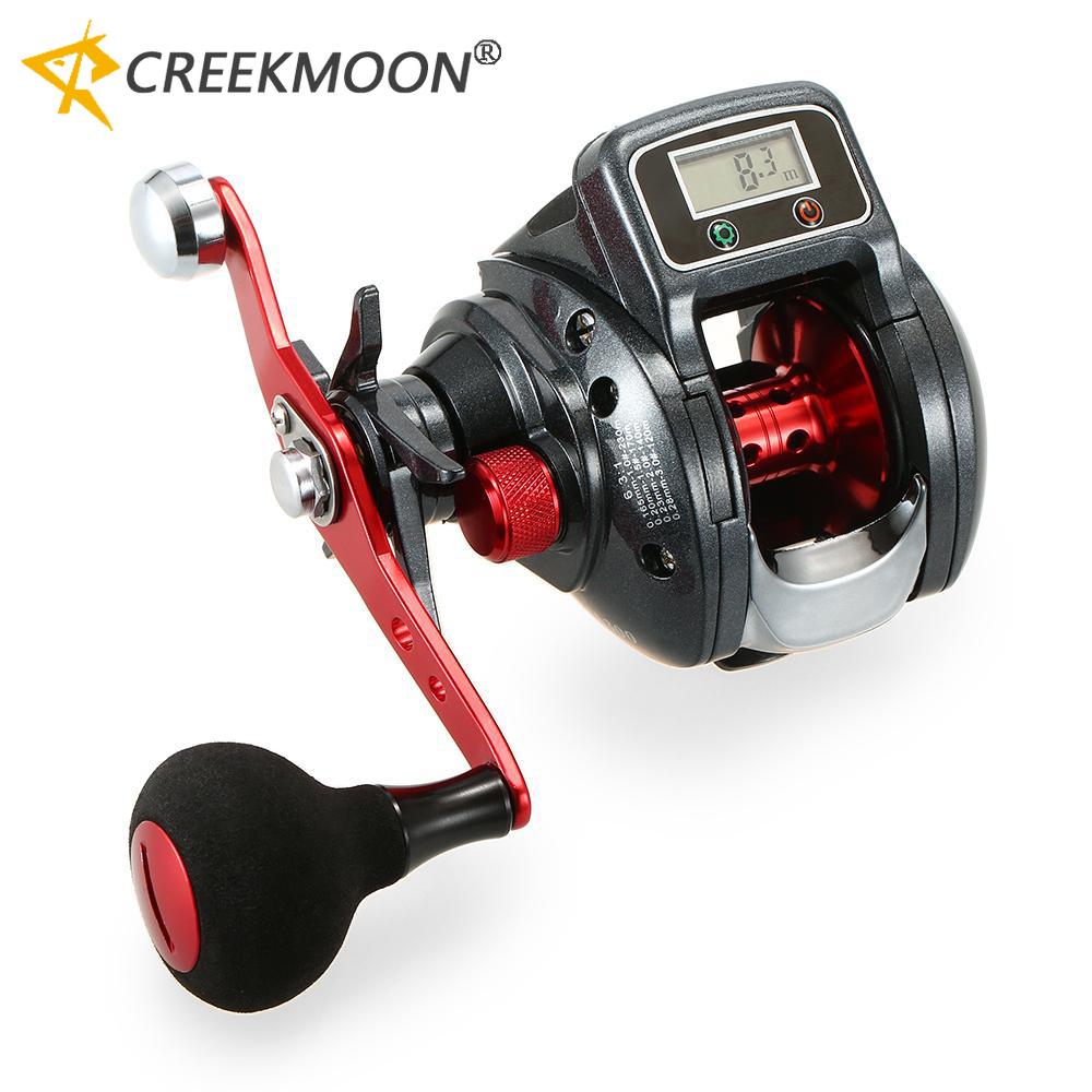 

New 6.3:1 13+1 Ball Bearing LED Digital Display Screen Baitcasting Line Counter Casting Reel Fishing Line Counter Reel Right Hand