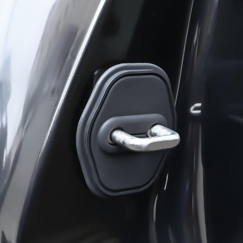 For BYD SEAL -2025 Silicone Car Door Lock Buckle Protection Cover Elastic Anti-Collision Shock Absorbing Pad Cushion
