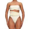 1011 European and American popular simple irregular split swimsuit women wear more bikinis