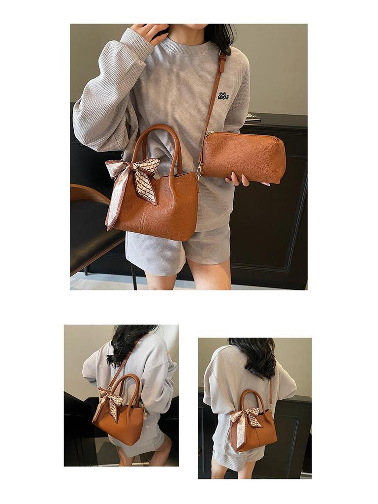 2025 Women's Premium Korean Fashion Handheld Tote: Large Capacity Crossbody for Work & Commute