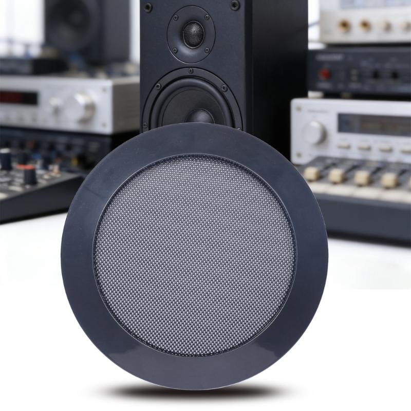 Loudspeaker Grille Speaker Decoration Cover Protective Case for 4inch Home Subwoofer Horn Speaker