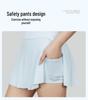 Breathable High-Waisted Yoga Skort with Side Pocket & Slit - Quick-Dry, Anti-Exposure, Fake Two-Piece Design