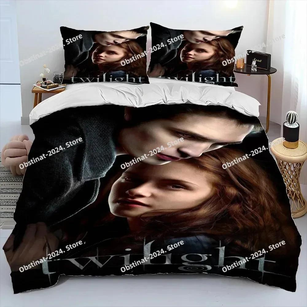 Top 3D The Twilight Saga HD Bedding Set Printed Bed Set With Pillowcase Bed Duvet Cover Soft Single Double Queen Super King Size