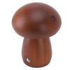Small Wood Mushroom Lamp USB Charging Cordless Bedside Touch Lamp Portable Dimmable Table Lamp for