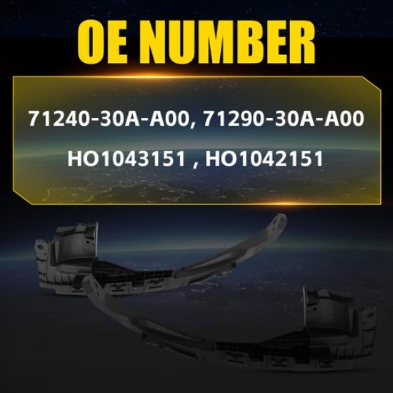 New Front Driver & Passenger Bumper Bracket Set For -2025 Honda Accord Sedan