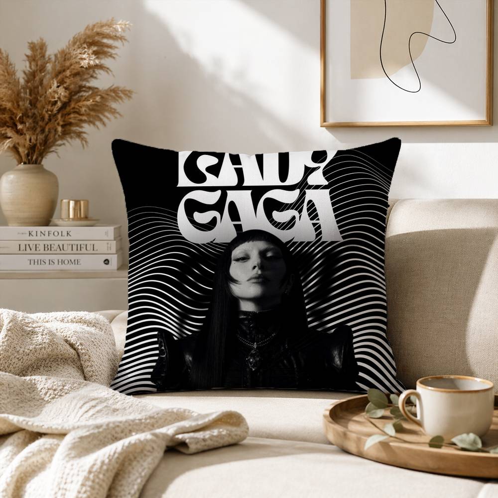 hot singer lady gaga Pillow Case for Sofa Living Room Home office Decor Protective Cover
