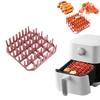 1 Stück Silikon-Heißluftfritteusen-Schale, Frittierkorb, Form, Korb, Topf, Wiederverwendbar, Hot Dog, Speck, Kuchenrost, Heimparty, Backzubehör