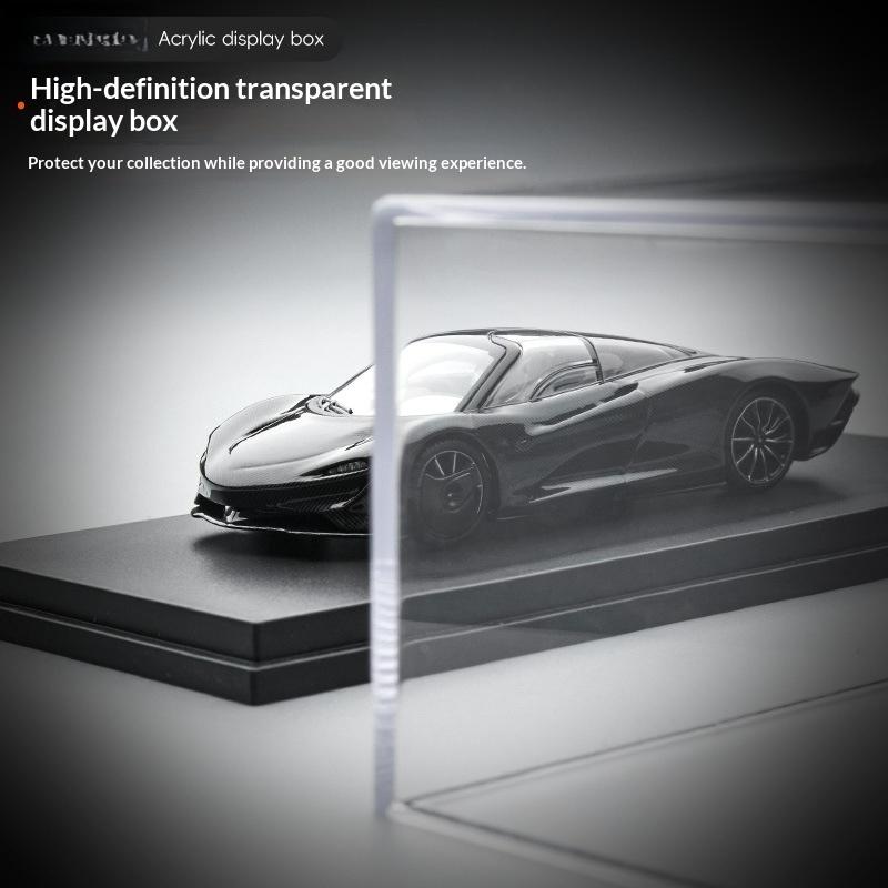 1/5Pcs Acrylic Dust-Proof Showcase & Storage Organizer Box For Minigt 1/64 Diecast Model Car Display Case With Cover