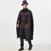 Halloween Court Gentleman Men's Trench Coat, Autumn and Winter Stage Performance Clothes Party Jacquard Coat Cape