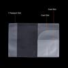 PATIKIL 3Pcs Passport Passport Frosted Case Organizer ID Credit Card Holder PVC with Slots for Clear Cover, Protector, Multi-Layer Travel,