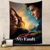 My Fault Culpa Mia 2023 Movie Anime Tapestry Hippie Flower Wall Carpets Dorm Decor Cheap Hippie Wall Hanging