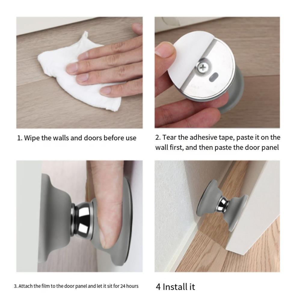 Keep Door Open Door Holder Silicone Floor Suction Silica Gel
