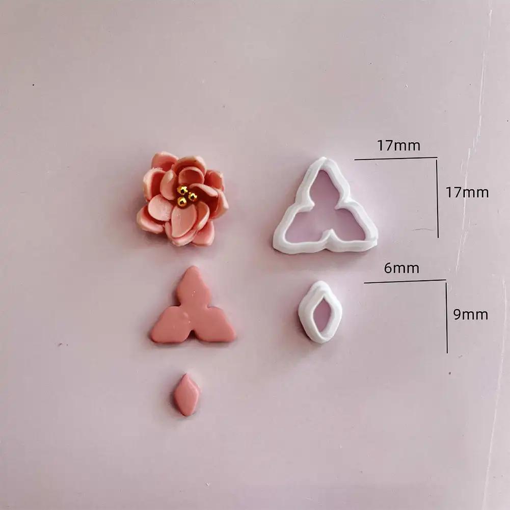 

Серьги из мягкой керамики с цветком Резак для полимерной глины Полая геометрическая форма для самостоятельного изготовления керамических сережек Ювелирные изделия Подвески Инструменты для работы с глиной