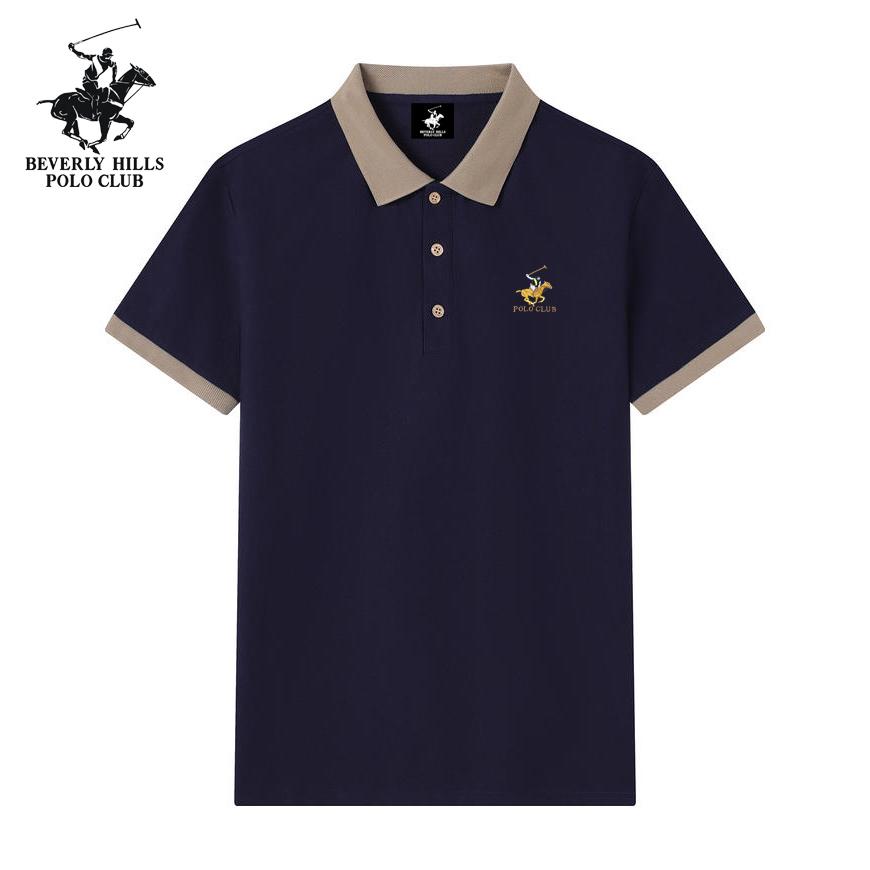 

POLO CLUB 2025 Summer Men s New Pony Embroidery Solid Color Loose Quick Drying Business Casual Polo Shirt S чорний