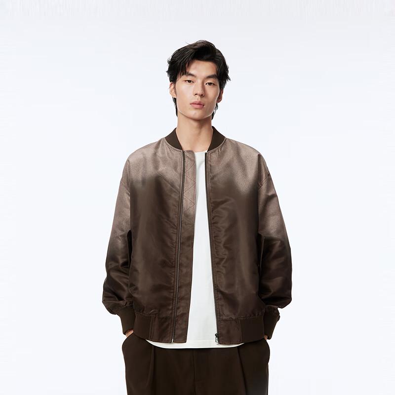 Peacebird Unisex Gradient Baseball Jacket