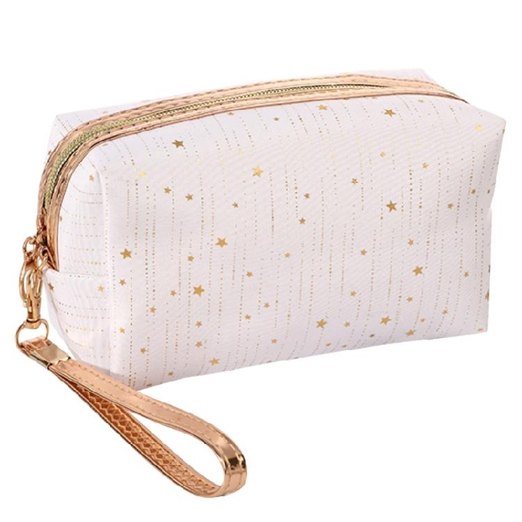 Cosmetic Bag Women Make Up Bag Star Pouch Wash Toiletry Bag Travel Ladies Makeup белый