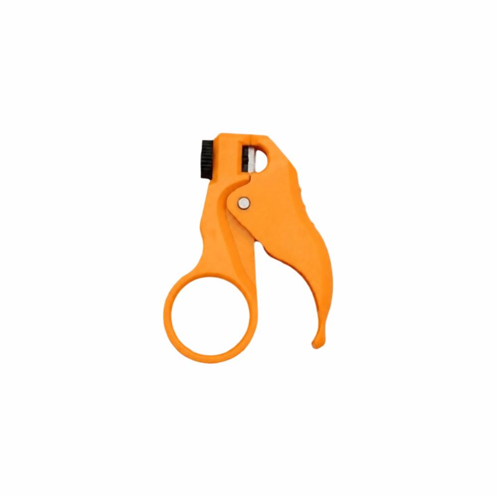 Spring Assisted Mini Wire Stripper One-Handed Cable Stripper for Cat5e-Cat8 Network Cable