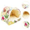 Guinea Pig Bed House Hideout Winter Warm Hamster Cave for Chinchilla