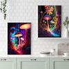 Abstract Psychedelic Mushrooms Enchanted Forest Poster Canvas Painting Colored Wall Art For Living Room Home Decor Cuadros