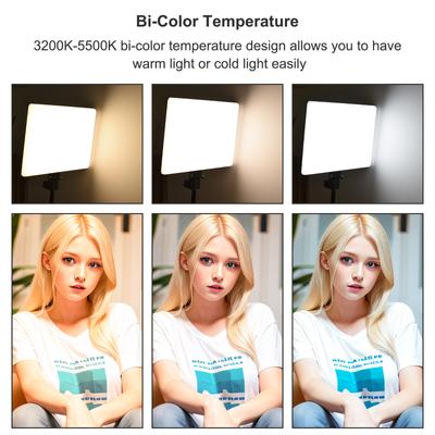 Große LED-Videoleuchte, 45 W, Fülllicht für Studiofotografie, 416 LED-Perlen, 3200 K–5500 K, dimmbar