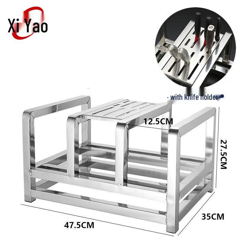 XiYao Stainless Steel Chopping Board & Knife Rack