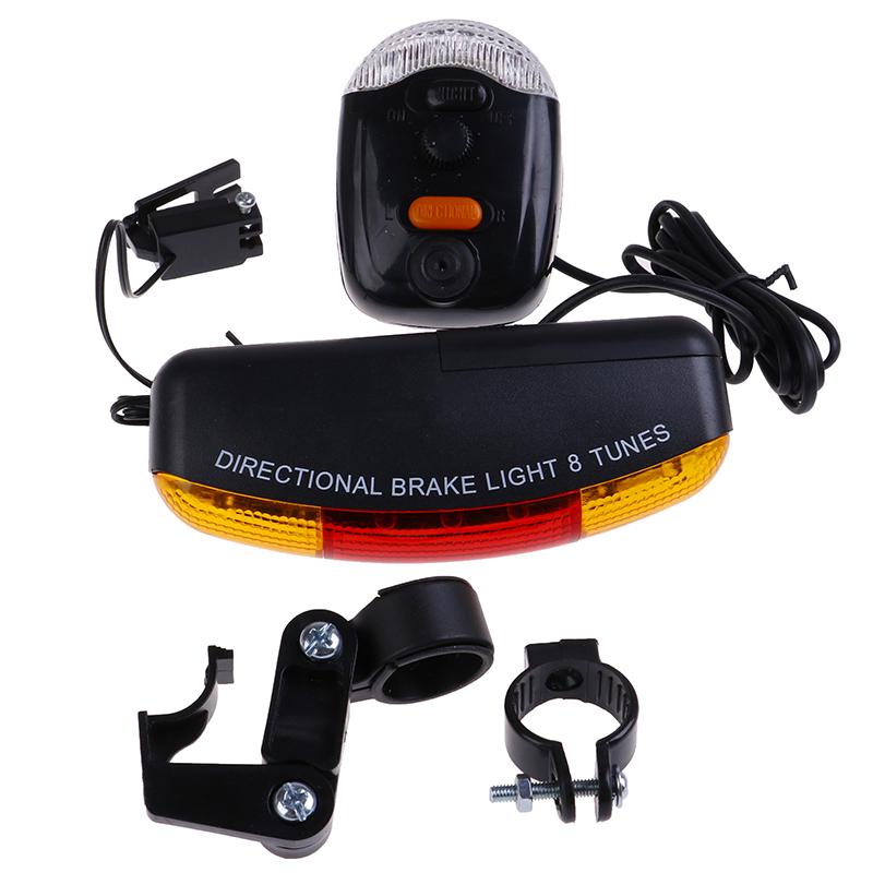 Pisca-pisca versátil para mountain bike + lanterna traseira para bicicleta + buzina