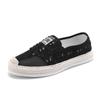 Men'S Shoes Denim Old Hole Design Sports Flat Shoes Fashion Straw Thick Sole One Pedal Board Shoes