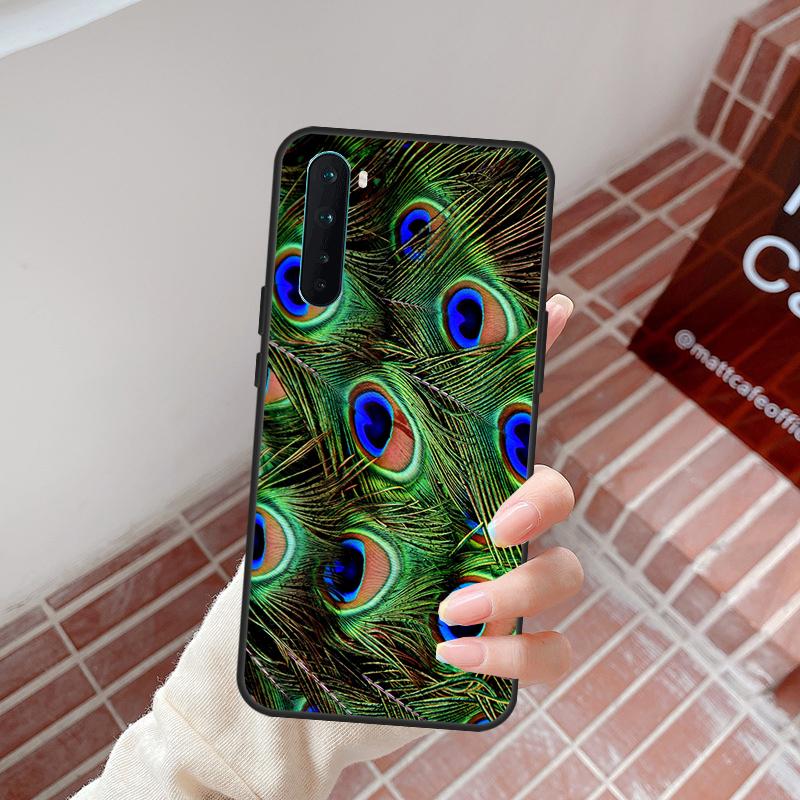 Peacock Feathers Case For OnePlus Nord 5 CE 2 3 4 Lite N20 N30 OnePlus 15 13 12 11 10R 13R 10T 13T 12R Cover