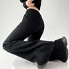 Elegant Women Casual Wide Leg Flare Pants New Fashion High Waist Loose Solid Straight Trousers Women Solid Drawstring Simple Office Ladies Pants 2344