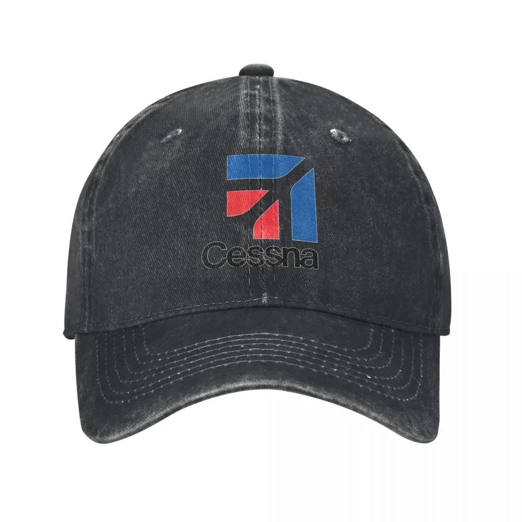 Cessna Logo Baseball Cap American Aircraft Manufacturer y2k Retro Men Adult Dad Hats Outdoor Sun Snapback Cap Gift