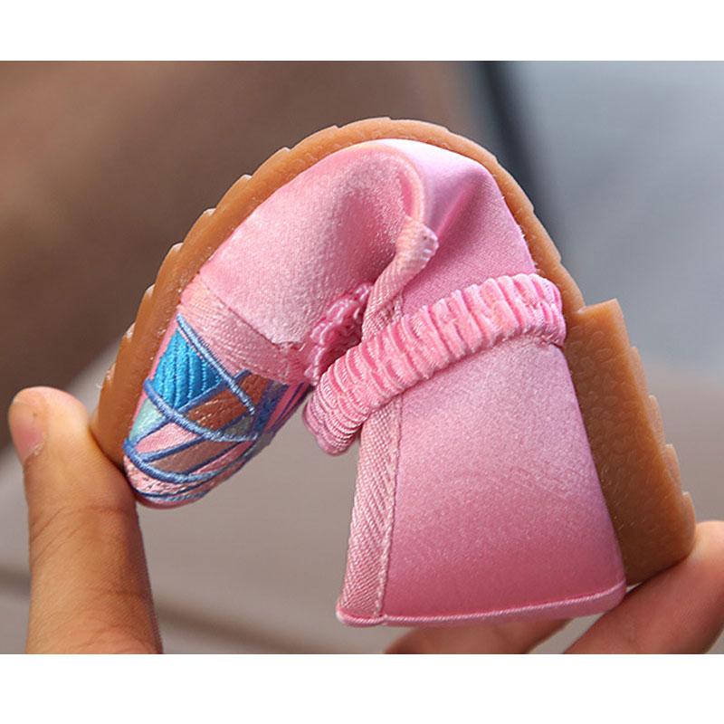 Chinese Antiquity Style Girls Shoes Embroidered Hanfu Shoes Kawaii Kids Lolita Dress Shoes Carnival Festival Casual Single Flats