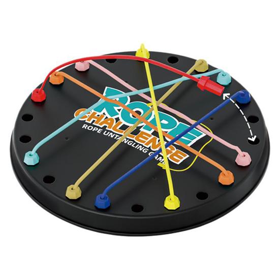 

1 набор для детской игры «Распутывание веревок» Настольная игра «Вызов узлам скрученной веревки»