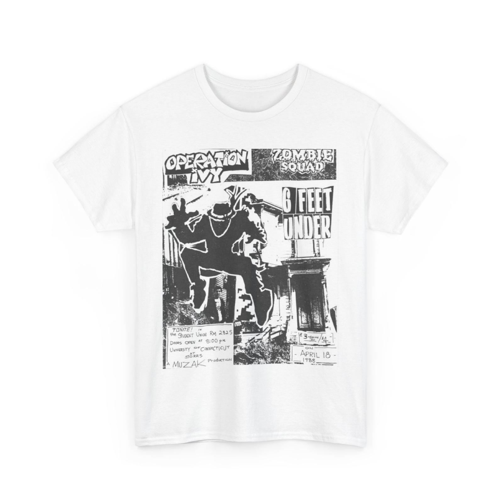 Operation Ivy Band Unisex Tee Music Fan Graphic T-Shirt Vintage Punk Rock L